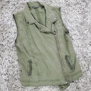 Michael Stars Olive Green Vest Size Small